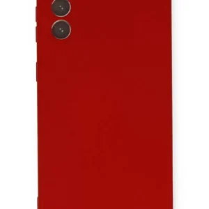 Newface Samsung Galaxy S21 Plus Kılıf Nano İçi Kadife Silikon - Kırmızı