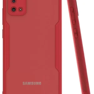 Newface Samsung Galaxy A02s Kılıf Platin Silikon - Kırmızı