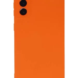 Newface Samsung Galaxy S21 Plus Kılıf Nano İçi Kadife Silikon - Turuncu