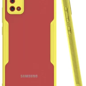 Newface Samsung Galaxy A02s Kılıf Platin Silikon - Sarı