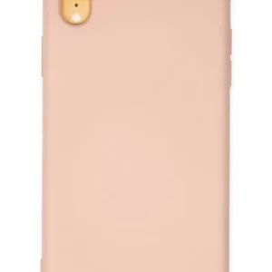 Newface İphone Xr Kılıf Nano İçi Kadife Silikon - Pudra