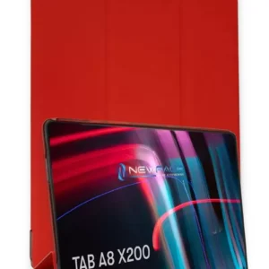 Newface Samsung Galaxy X200 Tab A8 10.5 Kılıf Tablet Smart Kılıf - Kırmızı