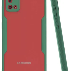 Newface Samsung Galaxy A02s Kılıf Platin Silikon - Yeşil