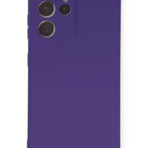 Newface Samsung Galaxy S21 Ultra Kılıf Nano İçi Kadife Silikon - Mor