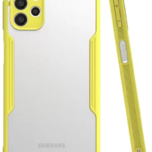 Newface Samsung Galaxy A52 Kılıf Platin Silikon - Sarı