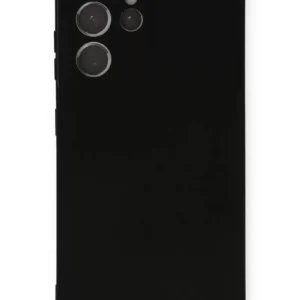 Newface Samsung Galaxy S21 Ultra Kılıf Nano İçi Kadife Silikon - Siyah