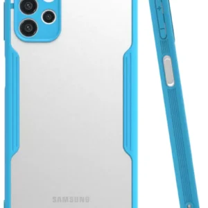 Newface Samsung Galaxy A52 Kılıf Platin Silikon - Mavi