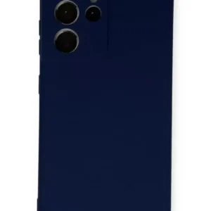 Newface Samsung Galaxy S21 Ultra Kılıf Nano İçi Kadife Silikon - Lacivert