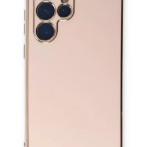 Newface Samsung Galaxy S22 Ultra Kılıf Volet Silikon - Pembe