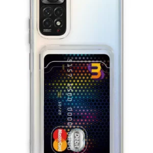Newface Xiaomi Redmi Note 11 Kılıf Kart Şeffaf Silikon - Şeffaf