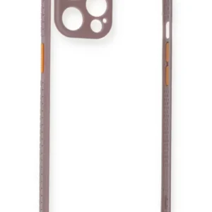 Newface İphone 12 Kılıf Miami Şeffaf Silikon - Açık Mor