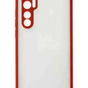 Newface Xiaomi Mi Note 10 Lite Kılıf Montreal Silikon Kapak - Kırmızı