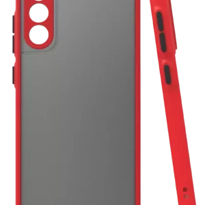 Newface Samsung Galaxy S21 Fe Kılıf Montreal Silikon Kapak - Kırmızı