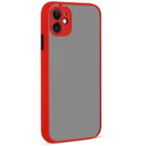 Newface İphone 12 Kılıf Montreal Silikon Kapak - Kırmızı