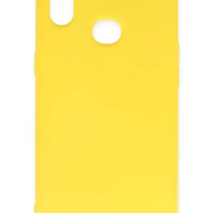 Newface Samsung Galaxy A10s Kılıf Nano İçi Kadife Silikon - Sarı