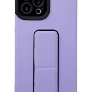 Newface İphone 12 Pro Max Kılıf Mega Standlı Silikon - Lila