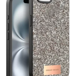 Onegif Apple İphone 16e Bright Simli Kapak - Gold