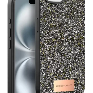 Onegif Apple İphone 16e Bright Simli Kapak - Gümüş