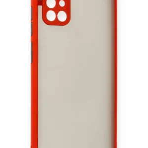 Newface Samsung Galaxy A71 Kılıf Montreal Silikon Kapak - Kırmızı