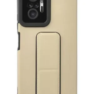 Newface Xiaomi Redmi Note 10 Pro Kılıf Mega Standlı Silikon - Gold