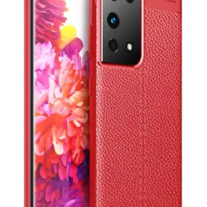 Newface Samsung Galaxy S21 Ultra Kılıf Auto Focus Kapak - Kırmızı