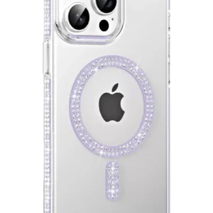 Joko Apple İphone 15 Pro Move Taşlı Magsafe Kapak - Lila