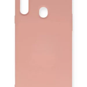 Newface Samsung Galaxy A20s Kılıf Nano İçi Kadife Silikon - Pudra