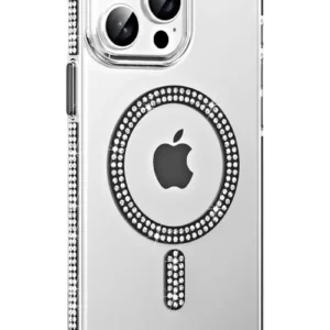 Joko Apple İphone 15 Pro Move Taşlı Magsafe Kapak - Siyah