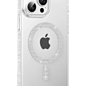 Joko Apple İphone 15 Pro Max Move Taşlı Magsafe Kapak - Natural Grey