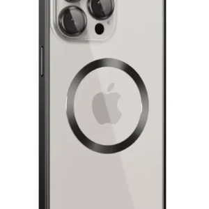 Joko İphone 15 Pro Max Kılıf Metal Bumper Magneticsafe Kapak - Siyah