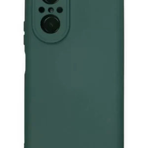 Newface Huawei Nova 9 Se Kılıf Nano İçi Kadife Silikon - Koyu Yeşil
