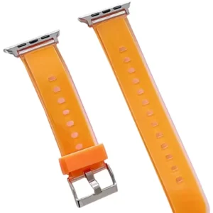 Movenchy Watch 38mm Jelly Silikon Kordon - Turuncu