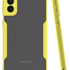 Newface Samsung Galaxy S21 Plus Kılıf Platin Silikon - Sarı
