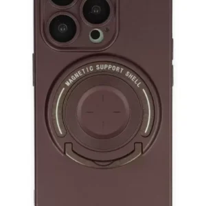 Newface İphone 13 Pro Kılıf Lukka Magneticsafe Kapak - Kahverengi