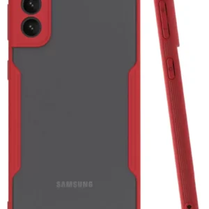 Newface Samsung Galaxy S21 Plus Kılıf Platin Silikon - Kırmızı