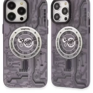 Newface İphone 14 Pro Kılıf Apollo Magneticsafe Desenli Kapak - Apollo Mor - 5