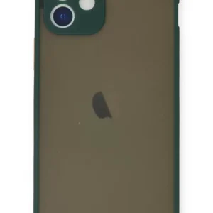 Newface İphone 12 Mini Kılıf Montreal Silikon Kapak - Yeşil