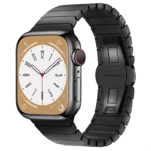 Newface Apple Watch 38mm Kr413 Fine Steel Kordon - Siyah