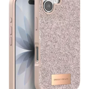 Onegif Apple İphone 17 Bright Simli Kapak - Pembe