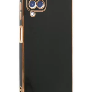 Newface Samsung Galaxy A12 Kılıf Volet Silikon - Siyah