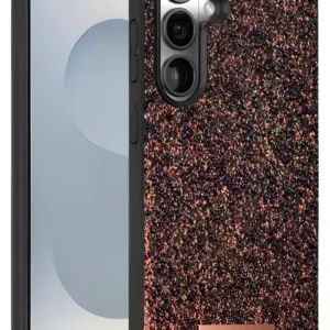 Onegif Samsung Galaxy S25 Bright Simli Kapak - Derin Mor