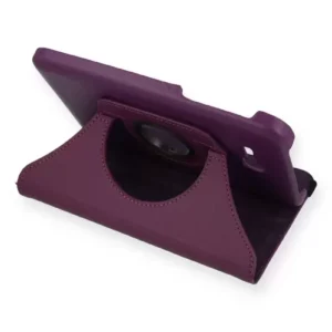 Newface Samsung Galaxy T110 / T113 Tab 3 Lite 7 Kılıf 360 Tablet Deri Kılıf - Mürdüm