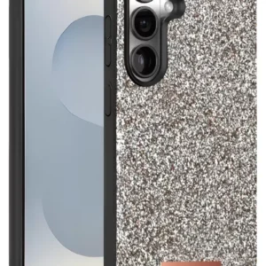 Onegif Samsung Galaxy S25 Plus Bright Simli Kapak - Gümüş