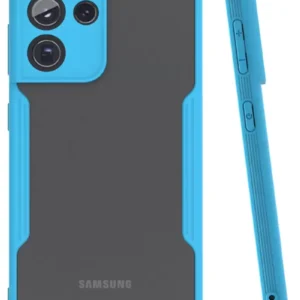 Newface Samsung Galaxy S21 Ultra Kılıf Platin Silikon - Mavi