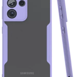 Newface Samsung Galaxy S21 Ultra Kılıf Platin Silikon - Lila