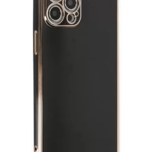 Newface İphone 12 Pro Max Kılıf Volet Silikon - Siyah