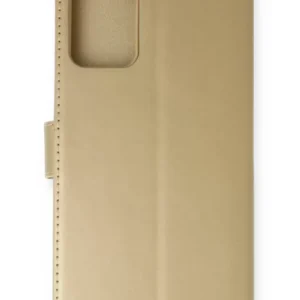 Newface Samsung Galaxy Note 20 Kılıf Trend S Plus Kapaklı Kılıf - Gold