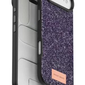 Onegif Apple İphone 17 Air Bright Simli Kapak - Derin Mor