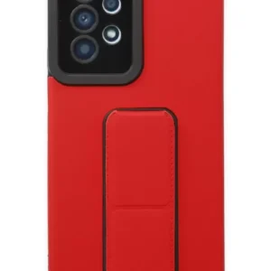 Newface Samsung Galaxy A53 5g Kılıf Mega Standlı Silikon - Kırmızı