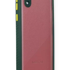 Newface Samsung Galaxy A01 Core Kılıf Miami Şeffaf Silikon - Koyu Yeşil